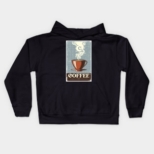 Vintage style Coffee Kids Hoodie